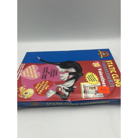 Vintage 1997 LOONEY TUNES 32 Valentines DAY CARDS Sylvester Stickers Made In USA - Picture 4 of 5